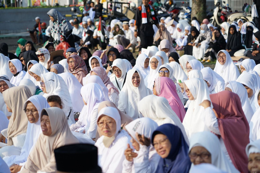 Ratusan Warga di Bogor Doa dan Dzikir Bersama untuk Palestina