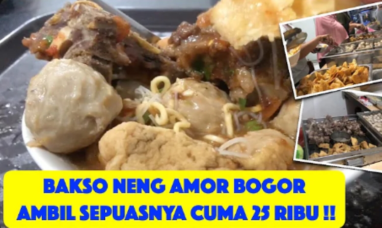 Bakso Viral di Cibinong, Makan Sepuasnya Cuma 25 Ribu Buka Cabang di Kota Bogor Inilah Bakso Neng Amor
