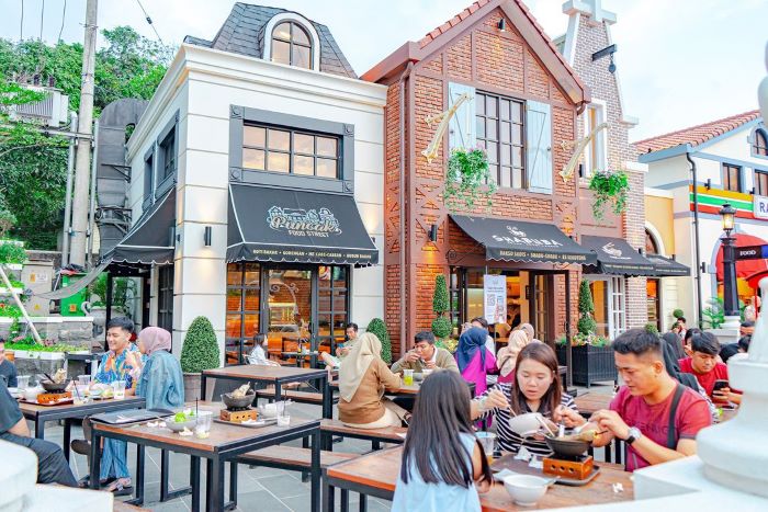 Food Street Puncak, Wisata Kuliner untuk Rasakan Nuansa Eropa yang Autentik di Bogor