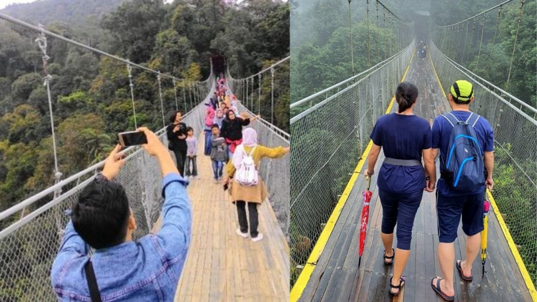 Wisata Healing yang Bikin Ngelus Dada, The Real Simulasi Berjalan di Atas Jembatan Siratal Mustakim