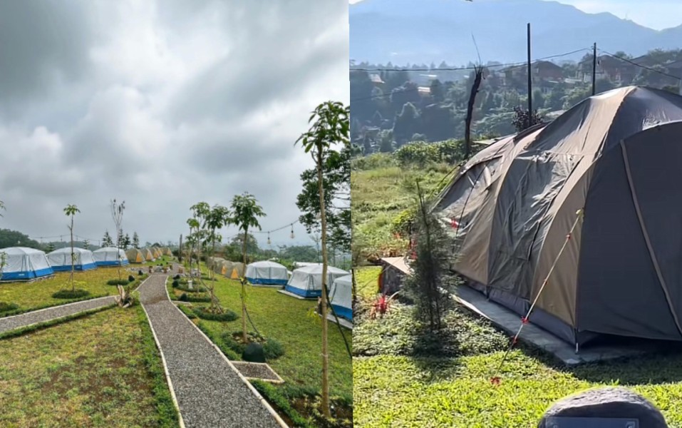 Tempat Camping Bogor View Gunung Pangrango Ini Hadirkan Tenda Mulai Rp300 Ribu Buat 4 Orang, Gas Liburan!