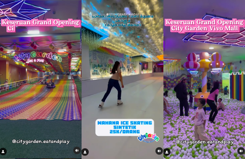 WOW! Ada Playground Baru di Tangerang, Bisa Naik Perosotan Pelangi Viral hingga Main Ice Skating, HTM Murah Meriah