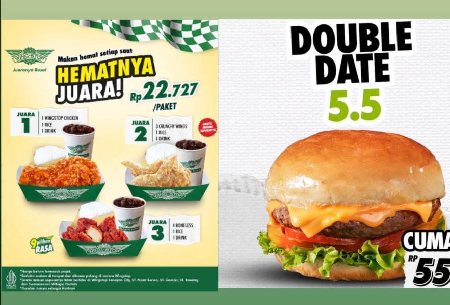 5 Diskon Makanan di Tanggal Kembar 5 Mei 2024, Langsung Serbu di Hari Minggu!