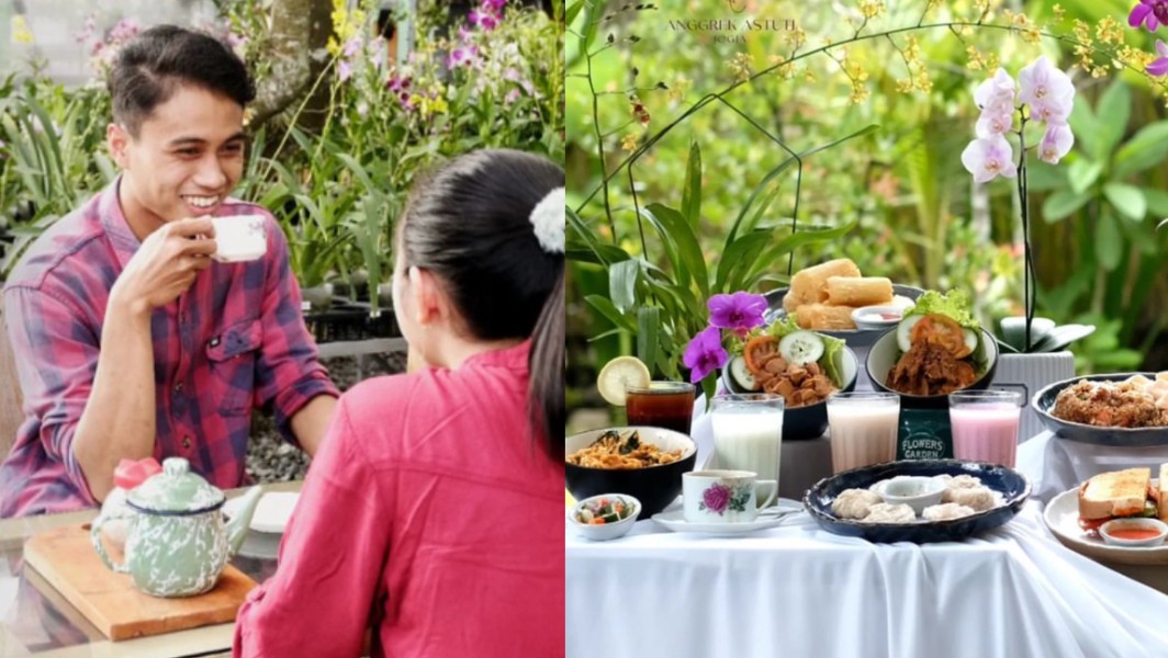 Nongkrong Cantik di Tengah Kafe Jogja yang Dikelilingi Taman Anggrek, Fix Estetik Banget Nih!