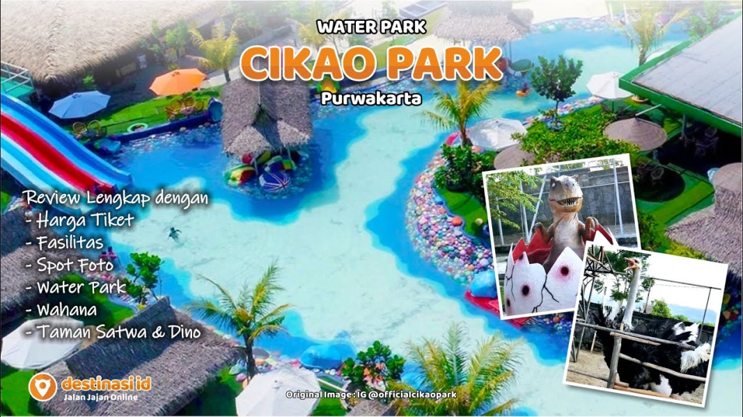 Cikawao Park Jadi Taman Wisata Keluarga Terlengkap di Purwakarta, Ada Pertunjukan Dino dan Wahana Air lho!