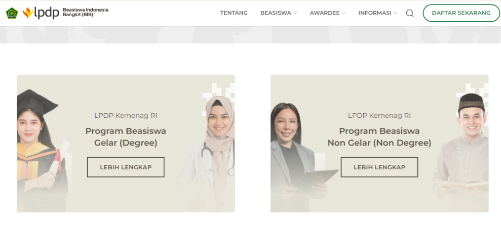 Komponen Beasiswa Kemenag LPDP Wow Banget! Tersedia untuk S1 S2 S3 dan Program Non Degree